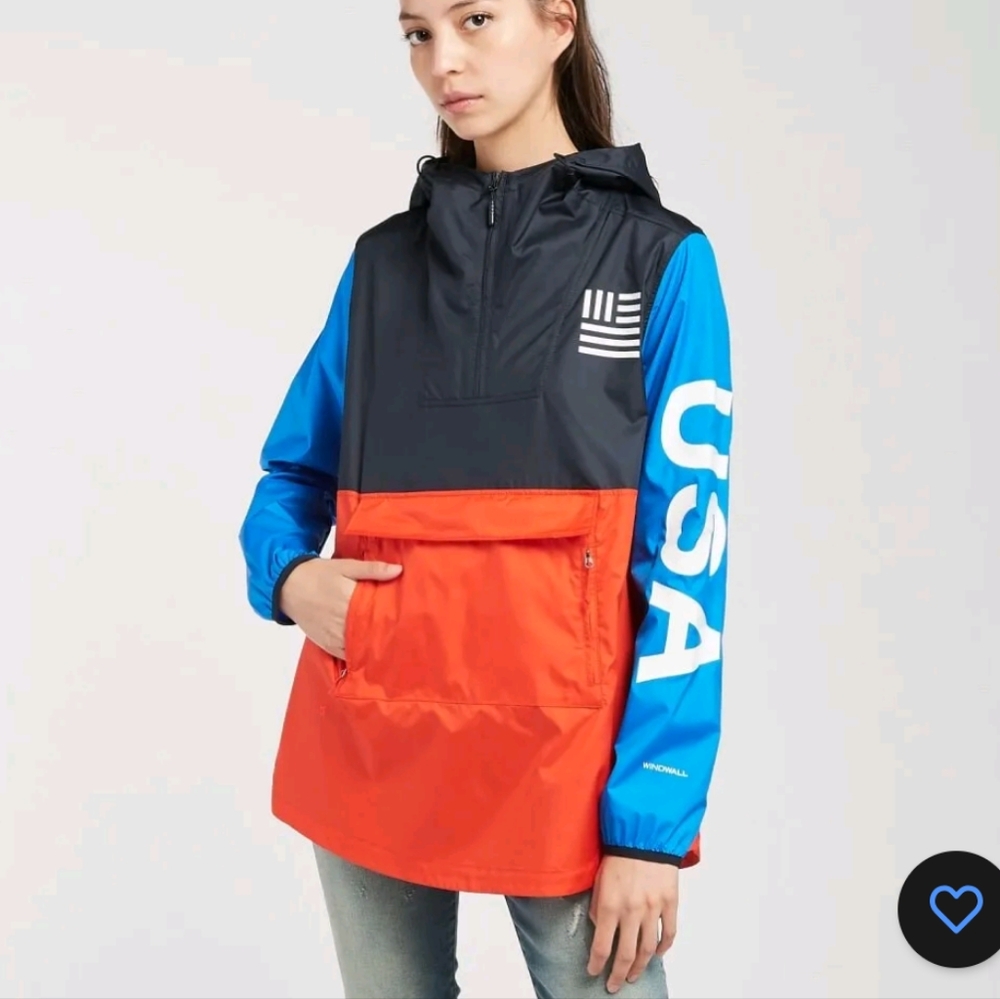 The North Face Womens IC USA Olympic Pullover Anorak Jacket Size XS